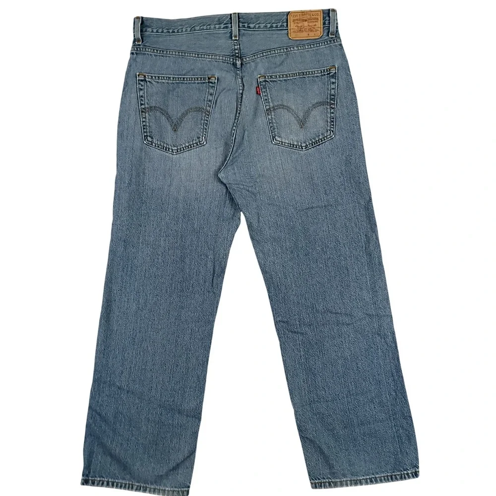 Vintage Levi 569 Loose Straight Jeans Mens 36x31 Light Wash Skate Baggy Y2K